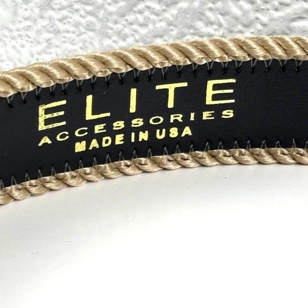 Elite Accessories Woven Belt Unisex Medium Multi Earth Tone Made in USA Tapestry